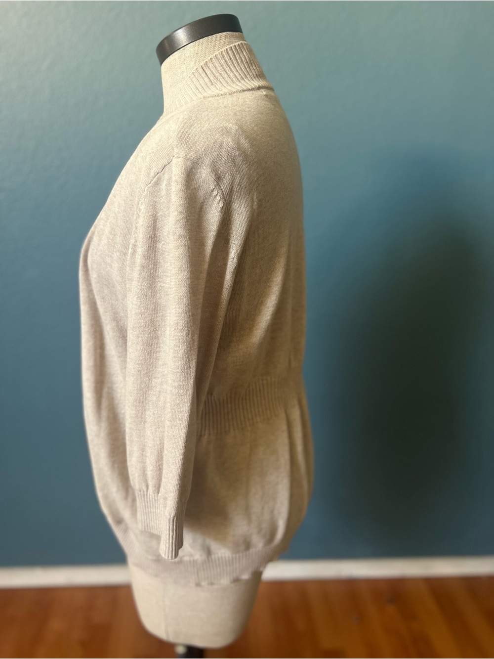 89th & Madison Light Beige Open-Front Women's Sweater Cardigan size XL - Picture 4 of 8